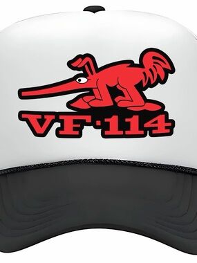 Aardvarks Fighter Squadron VF-114  Jet Pilot Foam Trucker Mesh Snapback